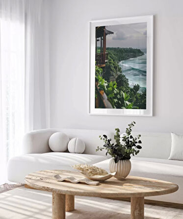Çerçevesiz Poster Okyanusa Açılan Pencere