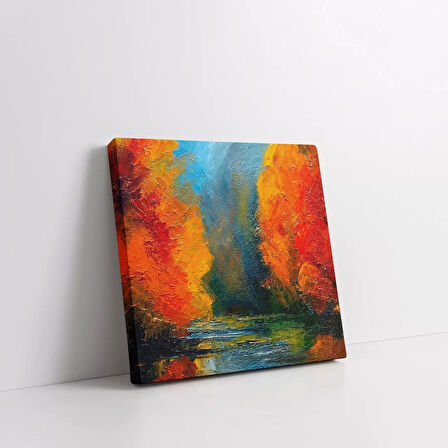 Sonbahar Yangını Kanvas Tablo
