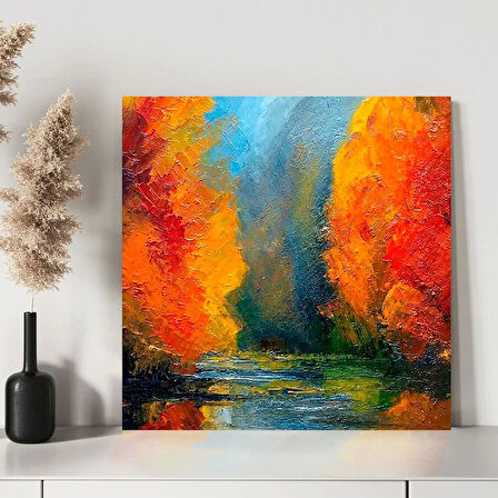 Sonbahar Yangını Kanvas Tablo