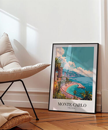 Çerçevesiz Poster Lüks ve Akdeniz'in Buluştuğu Yer