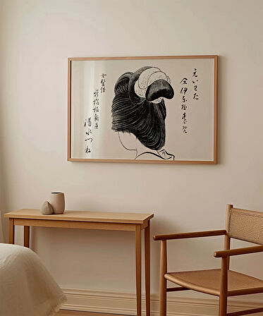 Çerçevesiz Poster Kimono ve Saçın Sanatı