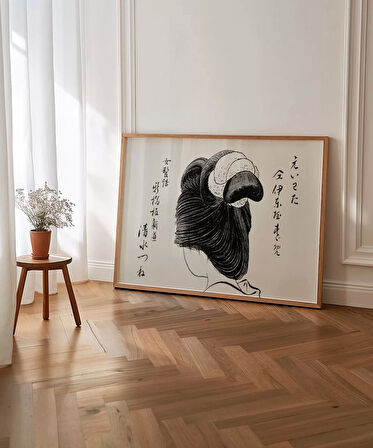 Çerçevesiz Poster Kimono ve Saçın Sanatı