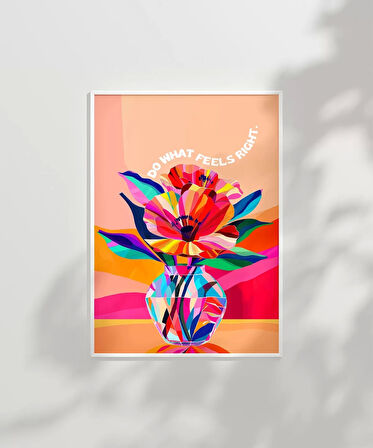 Çerçevesiz Poster Renkli İç Ses