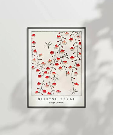 Çerçevesiz Poster Bijutsu Sekai Kiraz Çiçeği