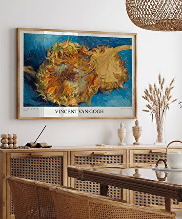 Çerçevesiz Poster Van Gogh Ayçiçekleri 1