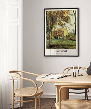 Çerçevesiz Poster Paul Cézanne Jas de Bouffan'da Kestane Ağaçları ve Çiftlik 2