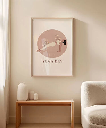 Çerçevesiz Poster Çiçek Açan Denge