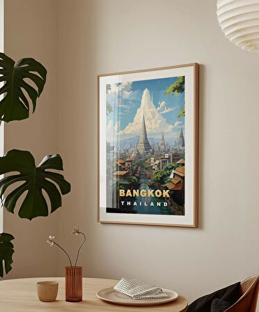 Çerçevesiz Poster Tapınaklar ve Doğa Sanat