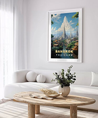 Çerçevesiz Poster Tapınaklar ve Doğa Sanat