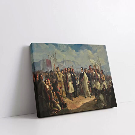 Bağımsızlık Yemini Kanvas Tablo