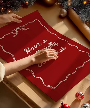 Çerçevesiz Poster Holly Jolly Christmas