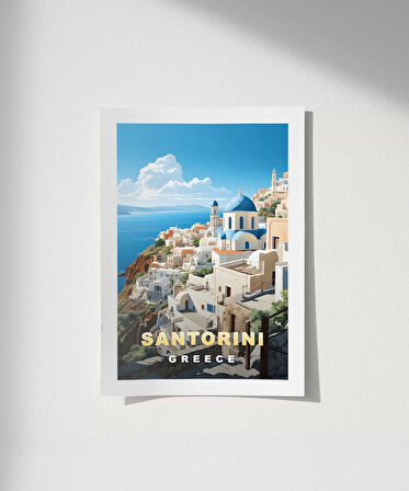 Çerçevesiz Poster Yunan Adalarının Güzelliği