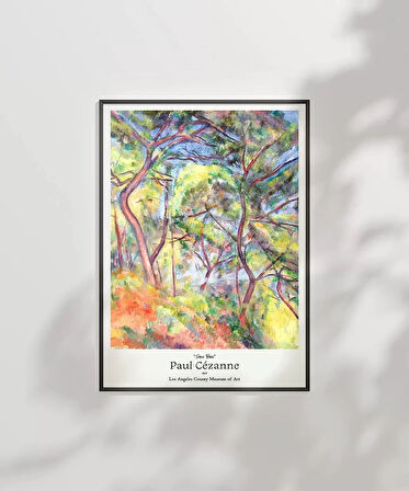Çerçevesiz Poster Paul Cézanne Sous Bois