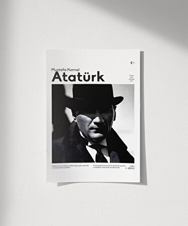Çerçevesiz Poster Gölgedeki Deha