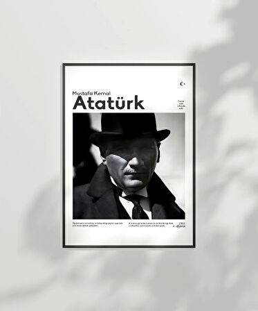 Çerçevesiz Poster Gölgedeki Deha