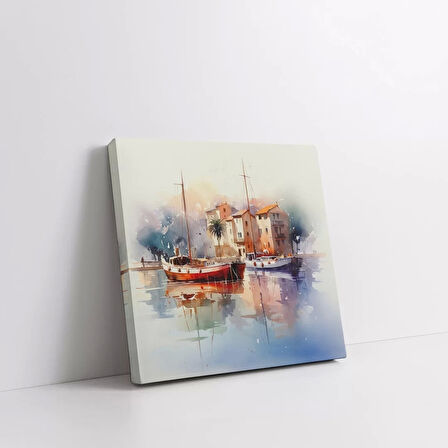 Rıhtımda Yansımalar Kanvas Tablo