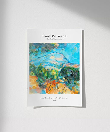 Çerçevesiz Poster Paul Cézanne Sainte-Victoire Dağı