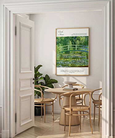 Çerçevesiz Poster Claude Monet Zambaklar ve Japon Köprüsü