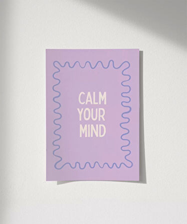 Çerçevesiz Poster Dingin Zihin