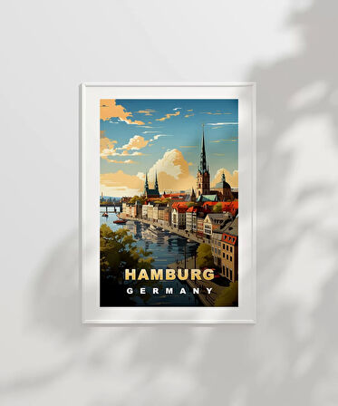Çerçevesiz Poster Kuzeyin İncisi Hamburg