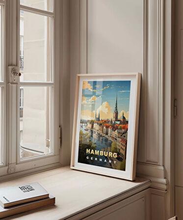 Çerçevesiz Poster Kuzeyin İncisi Hamburg