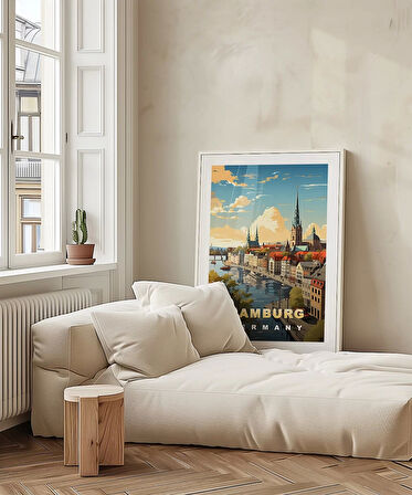 Çerçevesiz Poster Kuzeyin İncisi Hamburg