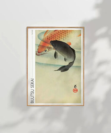 Çerçevesiz Poster Bijutsu Sekai İki Koi