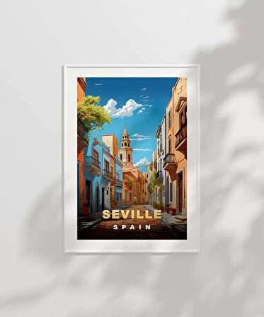 Çerçevesiz Poster Endülüs Ruhuyla Sevilla