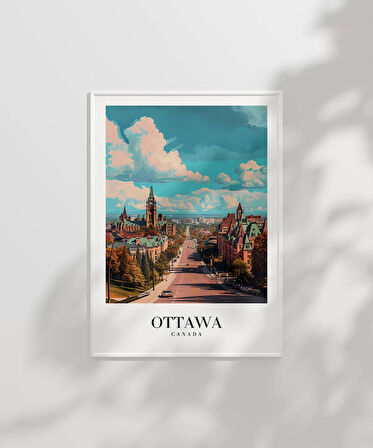 Çerçevesiz Poster Ottawa'nın Tarihi Dokusu
