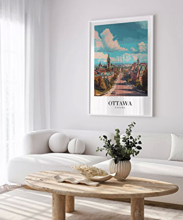 Çerçevesiz Poster Ottawa'nın Tarihi Dokusu