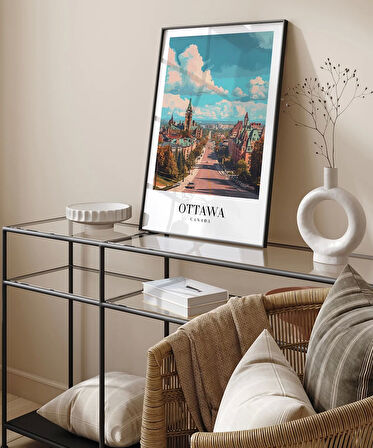 Çerçevesiz Poster Ottawa'nın Tarihi Dokusu
