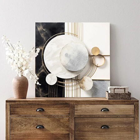 Modern Geometri Kanvas Tablo