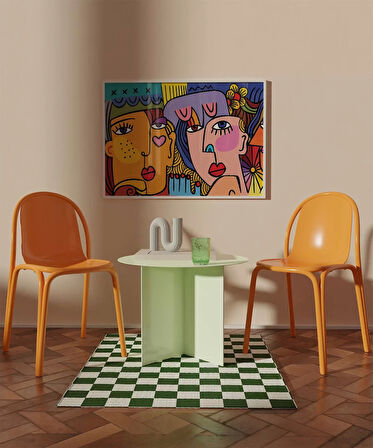 Çerçevesiz Poster Renklerin Diyaloğu