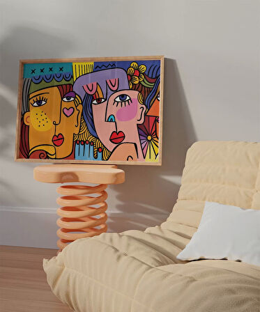 Çerçevesiz Poster Renklerin Diyaloğu