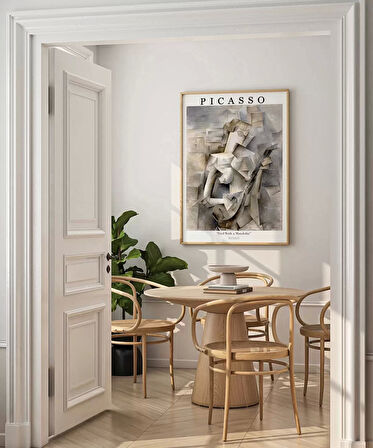 Çerçevesiz Poster Pablo Picasso Mandolinli Kız
