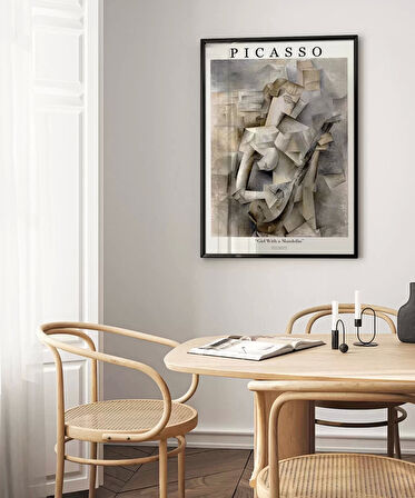 Çerçevesiz Poster Pablo Picasso Mandolinli Kız