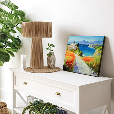 Sahil Yolu Manzarası Kanvas Tablo