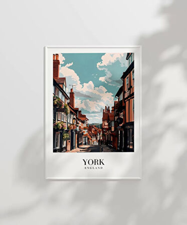 Çerçevesiz Poster York Tarihi Sokakları