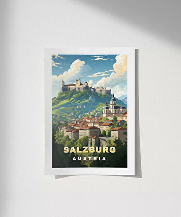 Çerçevesiz Poster Salzburg'un Zarafeti