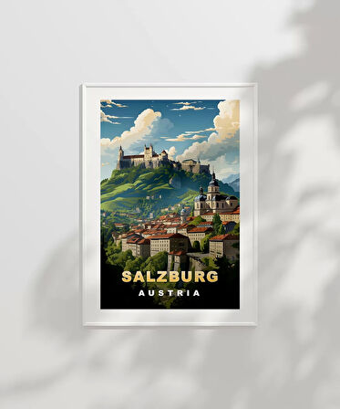 Çerçevesiz Poster Salzburg'un Zarafeti