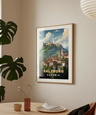 Çerçevesiz Poster Salzburg'un Zarafeti