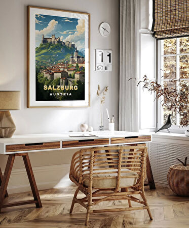 Çerçevesiz Poster Salzburg'un Zarafeti