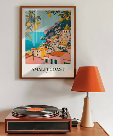 Çerçevesiz Poster Amalfi Sahili Sanatsal Duvar