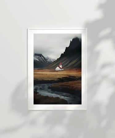 Çerçevesiz Poster Doğanın Kucağında Dua
