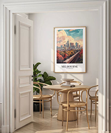 Çerçevesiz Poster Melbourne Tren İstasyonu