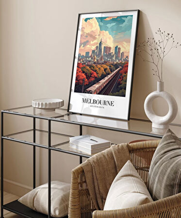 Çerçevesiz Poster Melbourne Tren İstasyonu