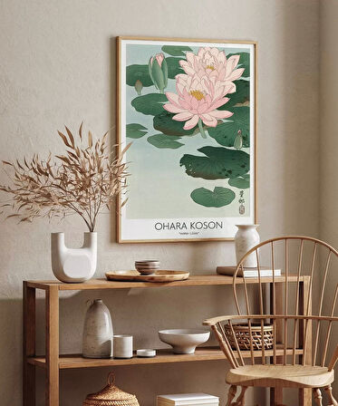 Çerçevesiz Poster Ohara Koson Su Zambakları