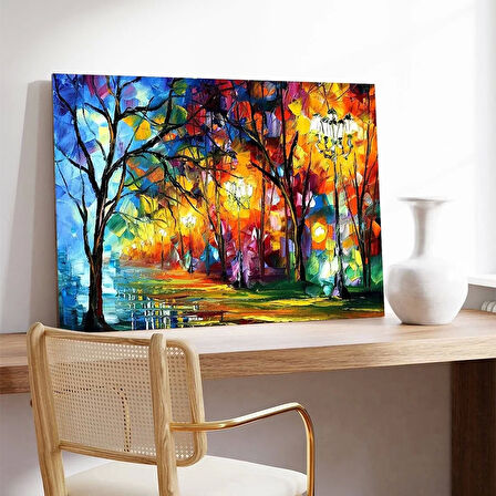 Gece Işıkları Kanvas Tablo