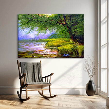 Sakin Nehir Kanvas Tablo