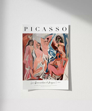 Çerçevesiz Poster Pablo Picasso Avignonlu Kızlar